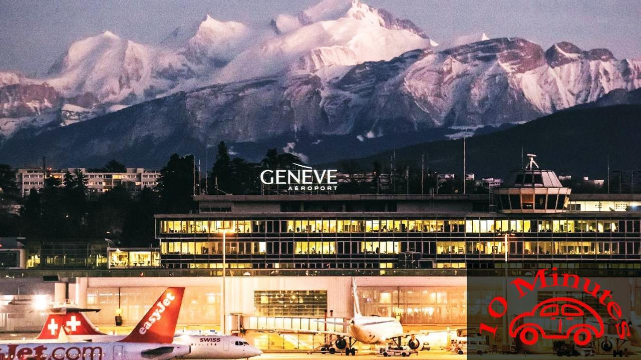 Location Chambres Le Panorama - Aeroport Geneve - Pays De Gex Chevry  Kültér fotó